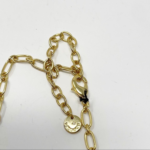 Talbots Ornate Gold Peach Stone & Moonstone Beaded Gold Tone Necklace - Picture 3 of 5